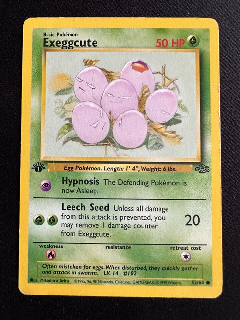 Goldeen & Exeggcute 1st Edition Jungle Set Pokemon Cards 52/64 53/64
